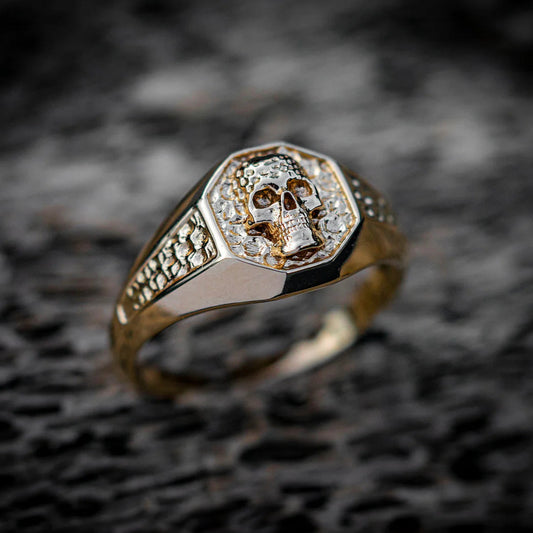 Golden Skull Signet Ring - Empire of the Gods