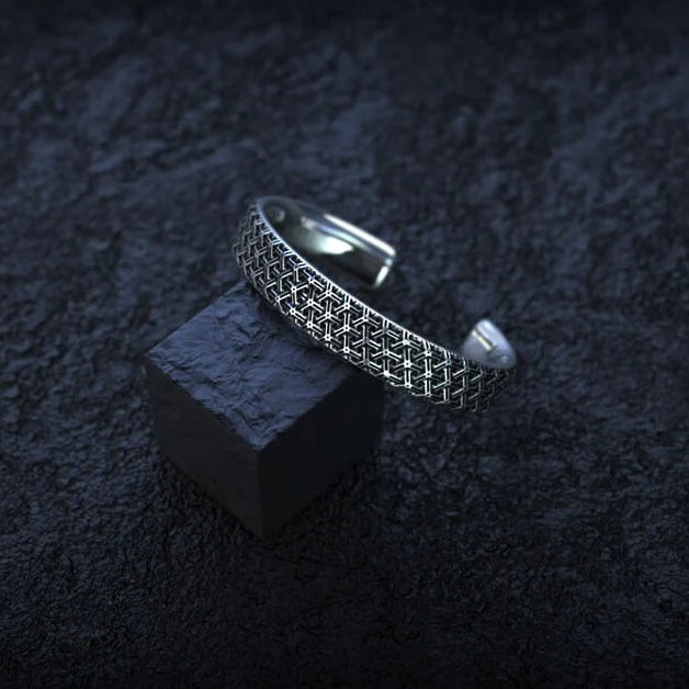 Geometric Armor Bangle - Empire of the Gods