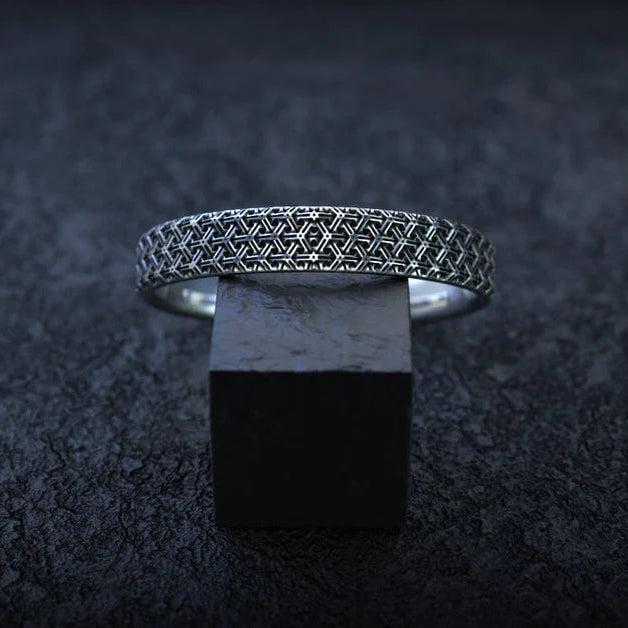 Geometric Armor Bangle - Empire of the Gods
