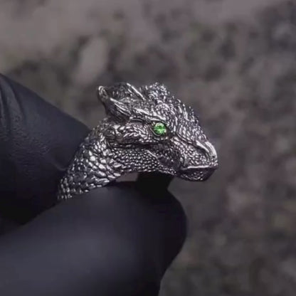 Silver Dragon Ring