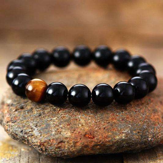 Onyx & Tiger's Eye Bracelet - Empire of the Gods
