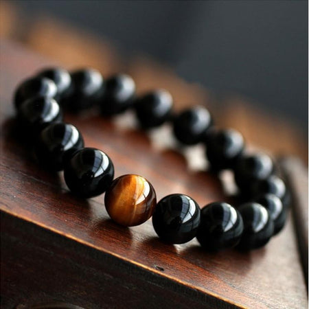Ebony Tibetan Prayer Beads Bracelet