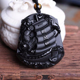 Obsidian Japanese Ship Necklace - Empire of the Gods