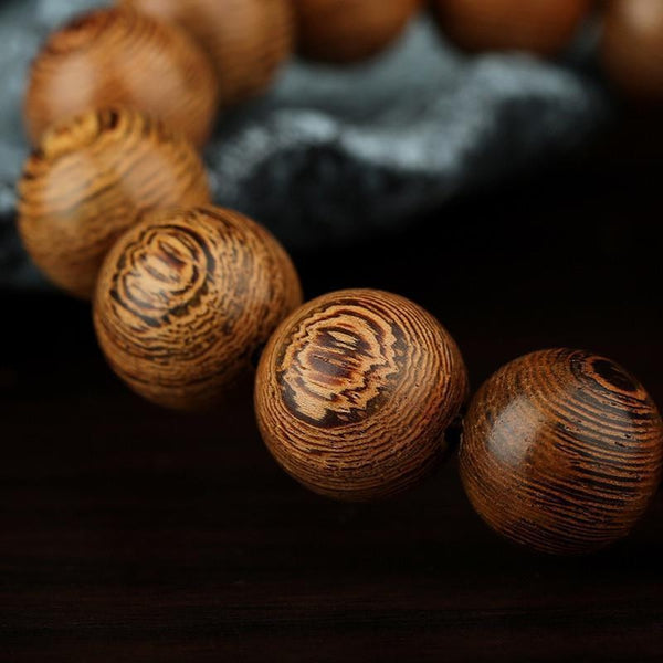 Wenge Stretch Beaded Bracelet - Empire of the Gods