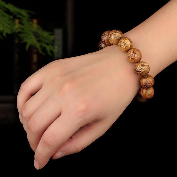 Wenge Stretch Beaded Bracelet - Empire of the Gods