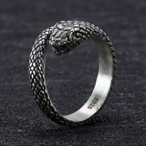 925 Sterling Silver Snake Ring - Empire of the Gods