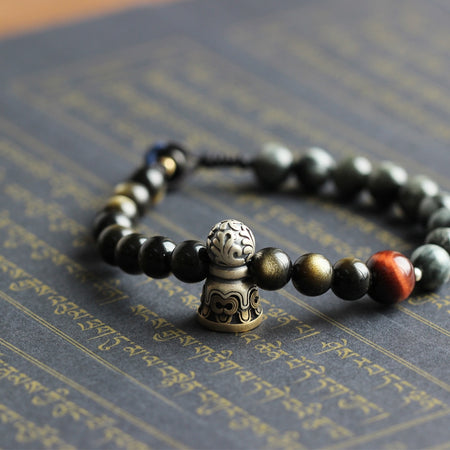 Silver Mantra Prayer Beads