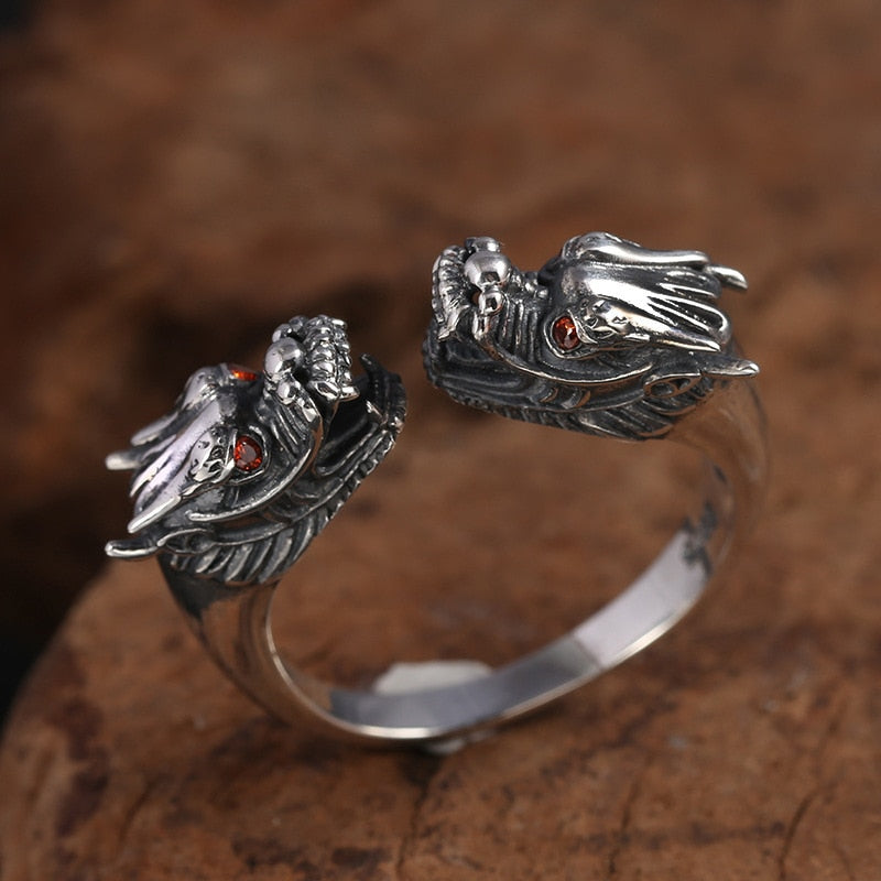 Twin Dragons Ring - Empire of the Gods