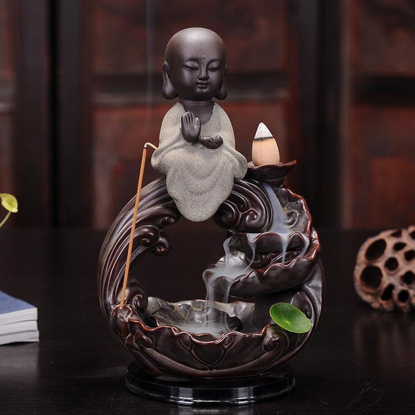 Ceramic Tiny Buddha Incense Burner - Empire of the Gods