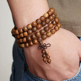 Wenge Wood Prayer Beads Bracelet - Empire of the Gods