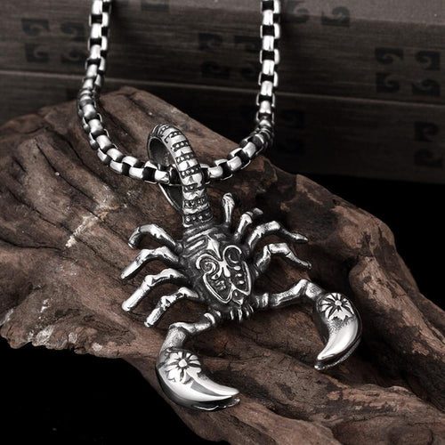 Titanium Scorpion Pendant Necklace - Empire of the Gods