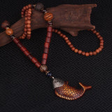 Wooden Koi Fish Necklace - Empire of the Gods
