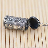 Buddhist Prayer Wheel Necklace - Empire of the Gods