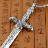 Handmade 925 Sterling Silver Sword Pendant - Empire of the Gods
