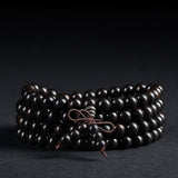Ebony Tibetan Prayer Beads Bracelet - Empire of the Gods