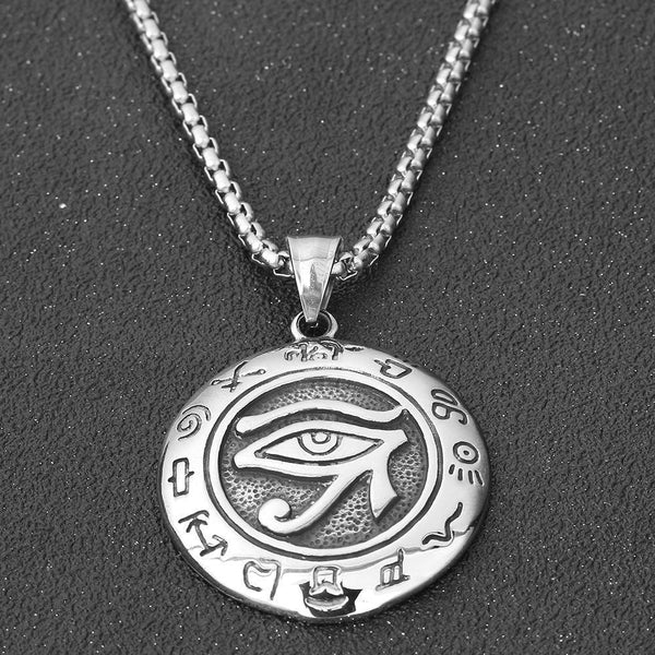 Eye Of Horus Pendant Necklace Ancient Egypt Style, Silver Color, Unisex,  Short/Long Chain Perfect Gift From Montrezlharrell, $11.22 | DHgate.Com