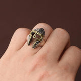 Hammered Spartan Helmet Ring - Empire of the Gods