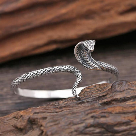 Antique Silver Vintage Snake Ring