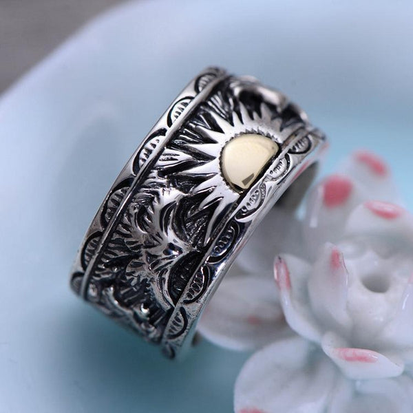 925 Sterling Silver Sunrise Ring - Empire of the Gods