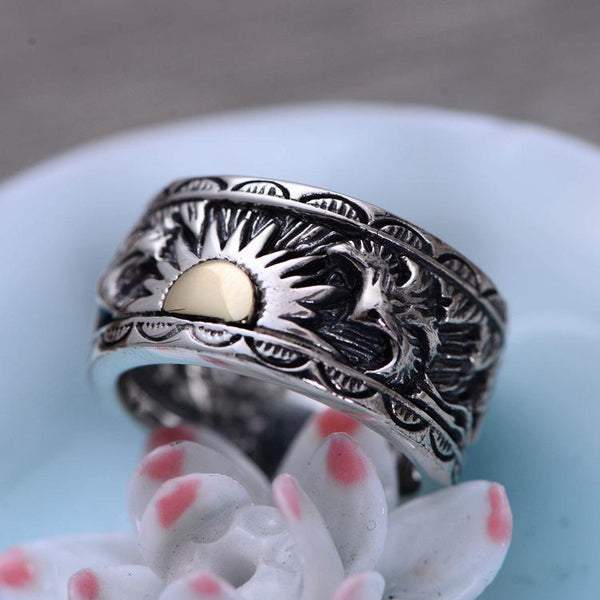925 Sterling Silver Sunrise Ring - Empire of the Gods