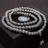 Silver Mantra Prayer Beads - Empire of the Gods