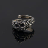 925 Sterling Silver Ancient Skull Ring - Empire of the Gods