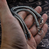 925 Sterling Silver Handmade Braided Chain Bracelet - Empire of the Gods