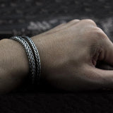 925 Sterling Silver Handmade Braided Chain Bracelet - Empire of the Gods