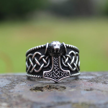 Thunder Shield of Perun Slavic Axes Necklace