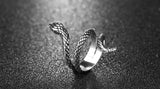 Antique Silver Vintage Snake Ring - Empire of the Gods